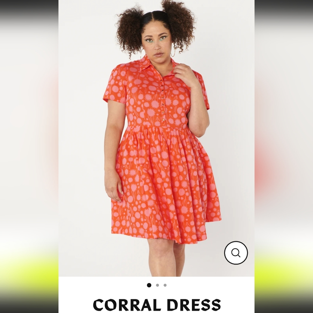 NWT Tuesday of California Corral Dress, Dandelion print